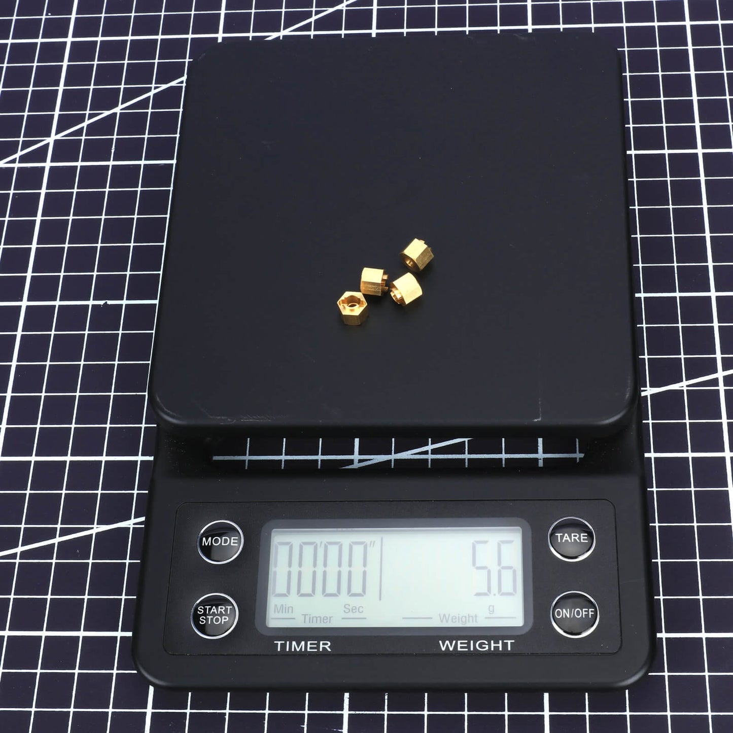 RCAWD 7mm Brass Wheel Hex for Trx4m Upgrades - RCAWD
