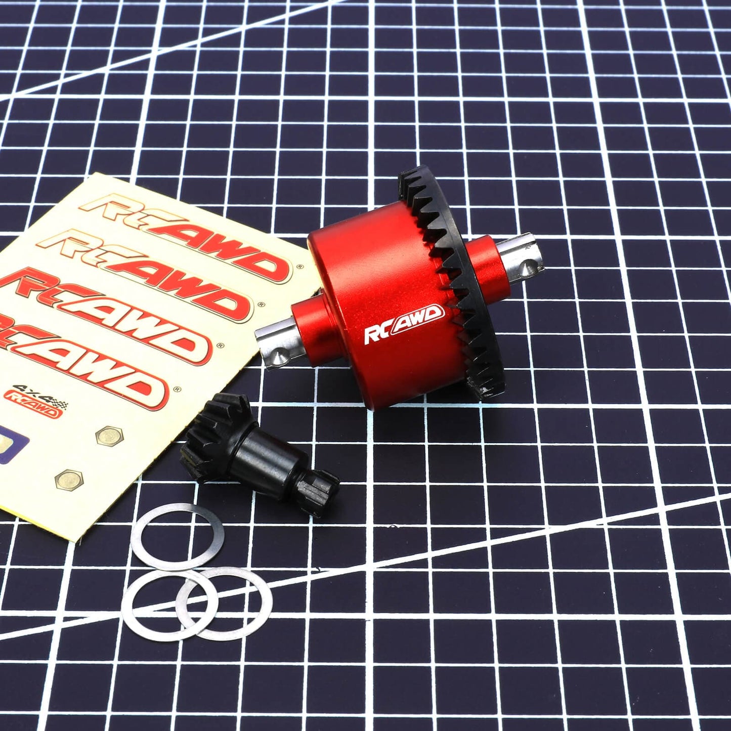 RCAWD ARRMA 3S Diff Set RCAWD ARRMA 3s 37T 13T Front Rear Diff Assemblies Set with Diff Case