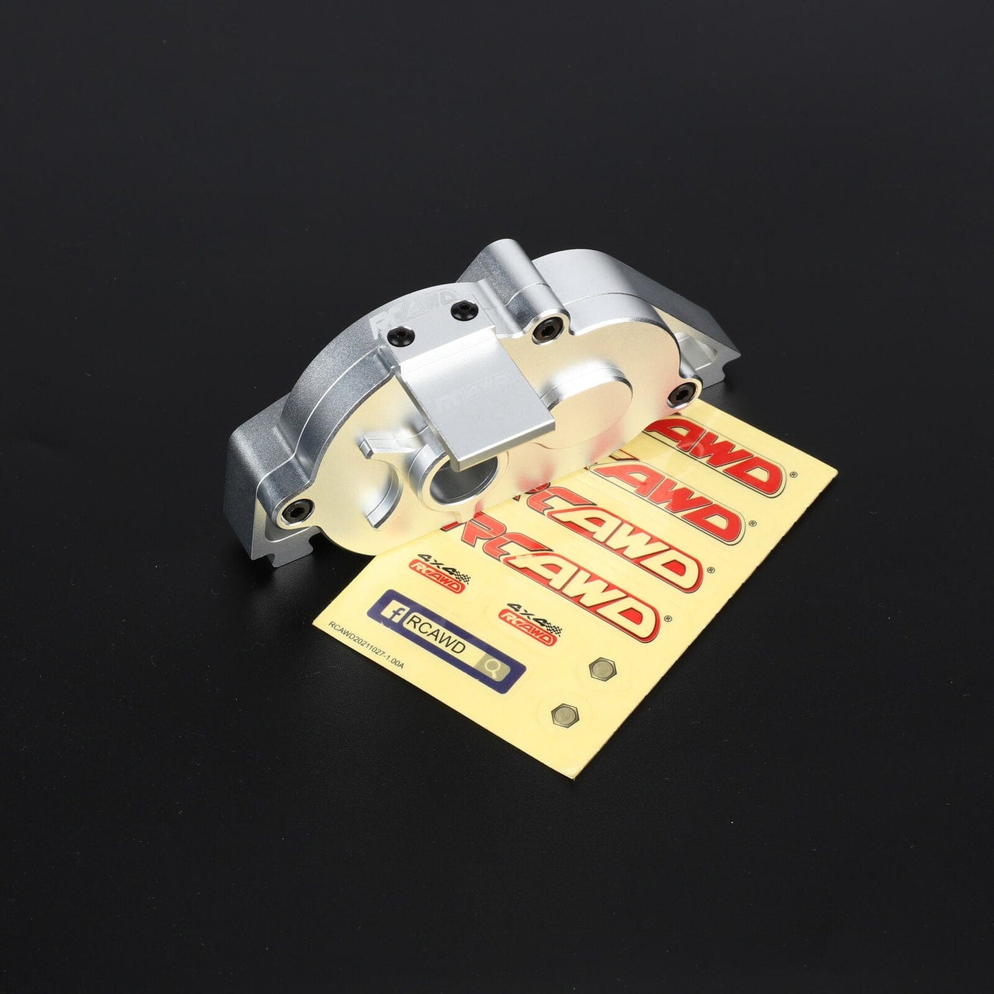 RCAWD ARRMA 3S Gearbox Housing / Silver RCAWD Arrma 3S 4S 57T Aluminum Center Gearbox Assembly with Motor Mount