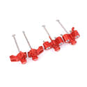 Blocs De Direction Avant Aluminium 7075 Pour Arrma 1:10 Granite/Big Rock/Senton/Vorteks & 1:8 Typhon - Rouge, Pièce Upgrade - 3