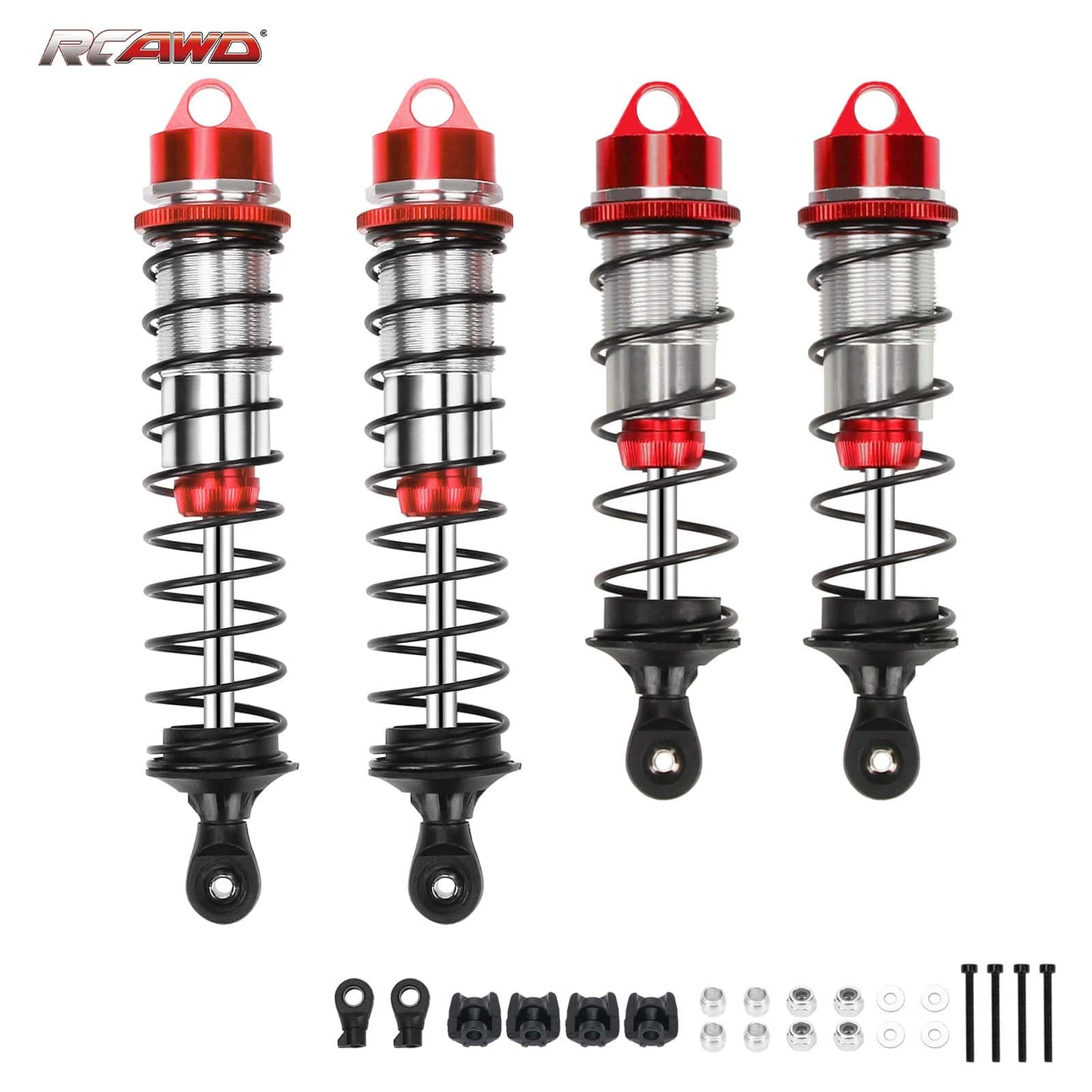 RCAWD ARRMA 6S RCAWD Arrma 6s big bore shocks for Mojave 6s blx talion senton 4WD RTR 4pcs Red