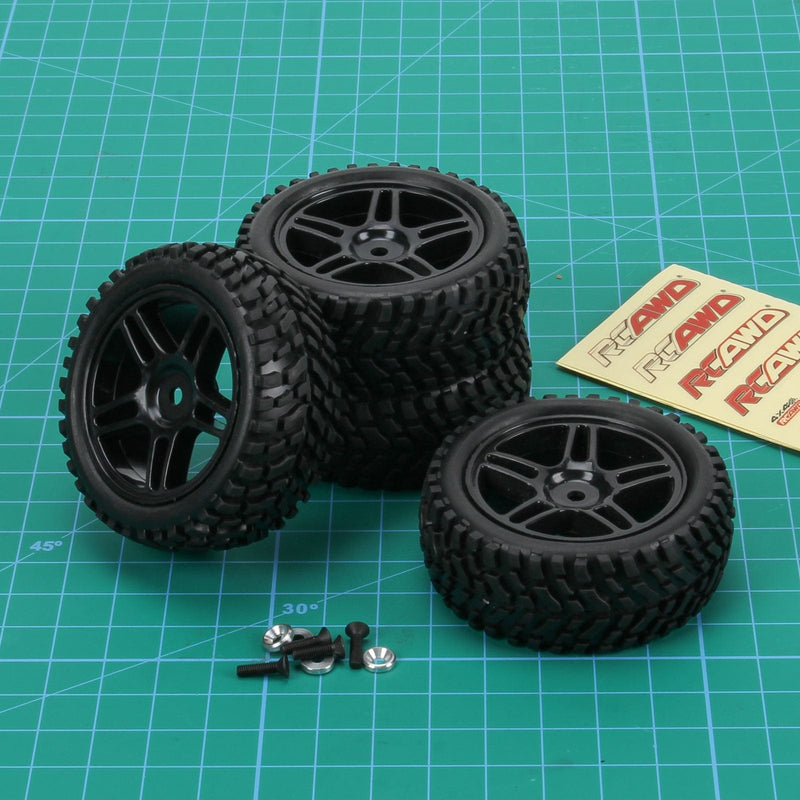 RCAWD Axial 1/18 Yeti Jr Upgrades Wheel Rim & Rubber Tire AXI31594 - RCAWD