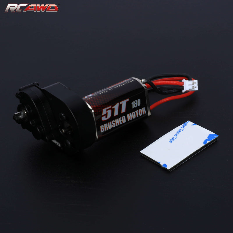RCAWD AXIAL SCX24 Black RCAWD SCX24 motor upgrades 180 Motor with metal gearbox combo SCX2550