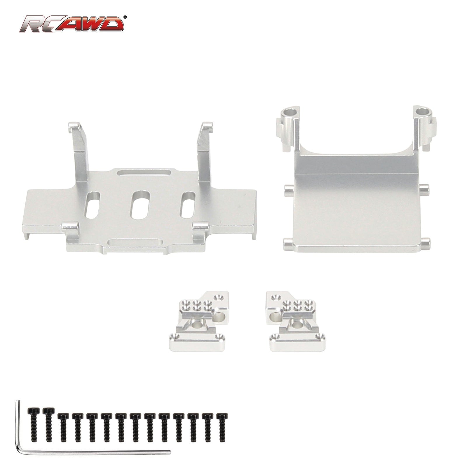 RCAWD Axial SCX24 Aluminium battery tray ESC tray rear shock tower