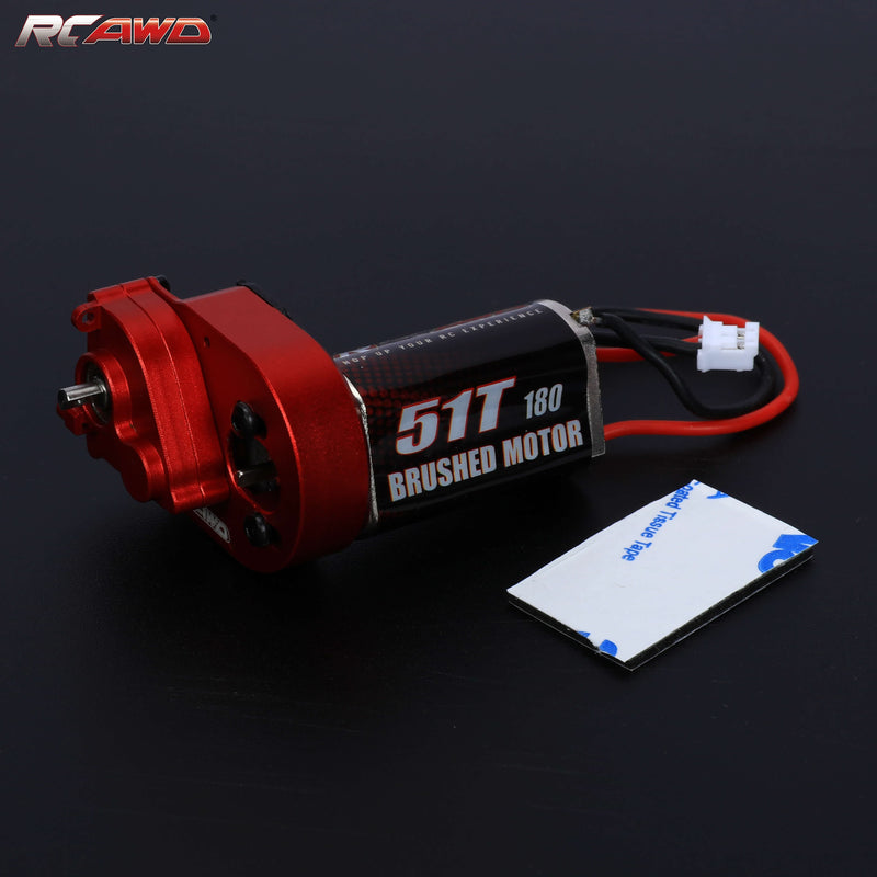 RCAWD AXIAL SCX24 Red RCAWD SCX24 motor upgrades 180 Motor with metal gearbox combo SCX2550