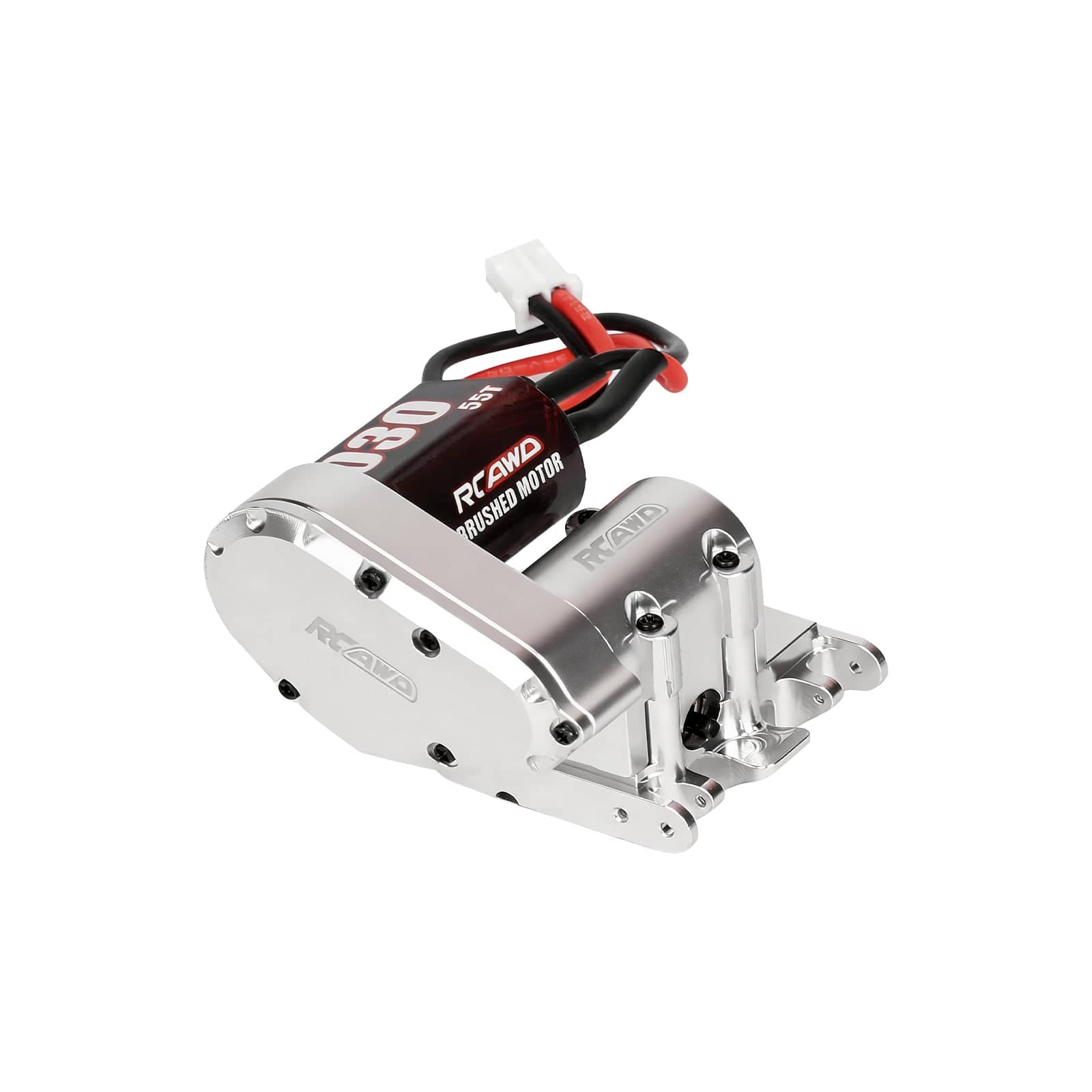 RCAWD SCX30 Center Gearbox Transmission Box Set with 030 55T Motor