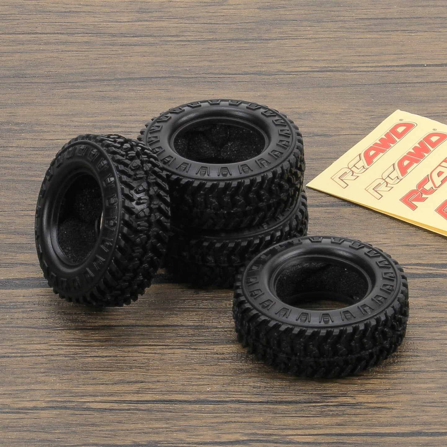 RCAWD FMS FCX24 RCAWD 4pcs 55*21 mm rubber tire for FMS FCX24 crawlers