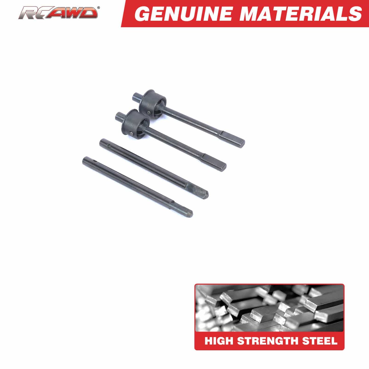 RCAWD HobbyPlus CR18 Sku RCAWD HobbyPlus CR18P Front CVD Driveshafts Rear Driveshafts