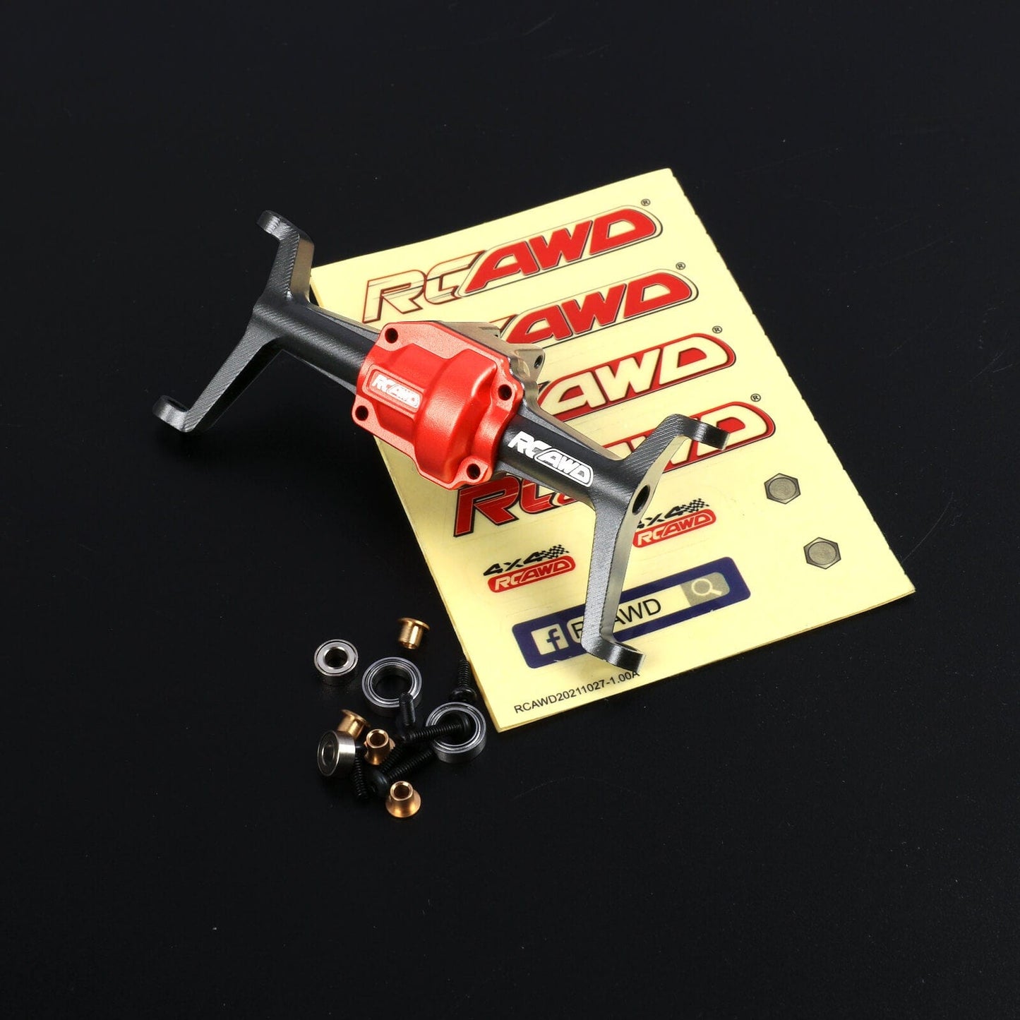 RCAWD HOBBYPLUS CR18P 黑色 RCAWD HOBBYPLUS CR18P Upgrades Aluminum alloy front axle housing for Trail Hunter& Rock Van