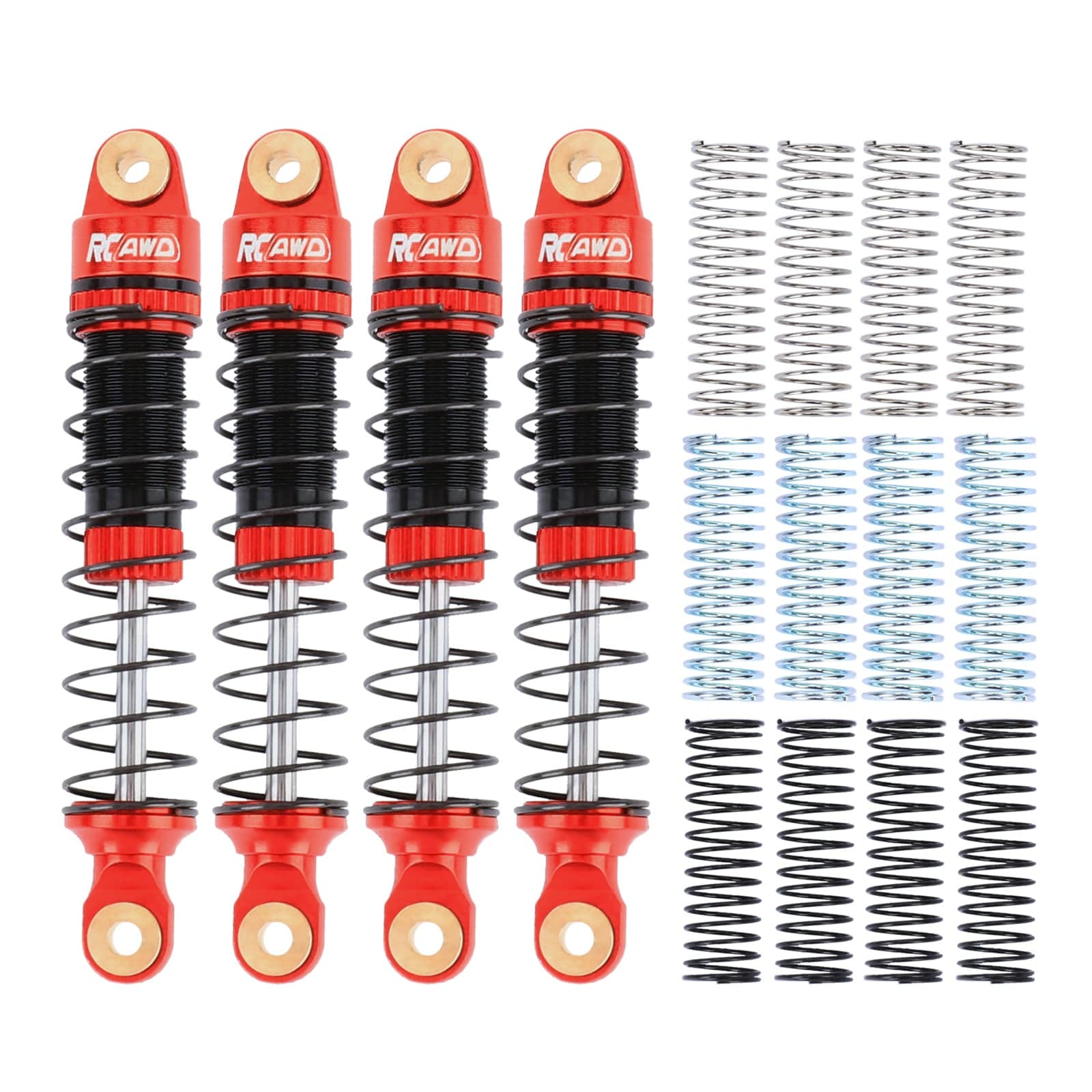 RCAWD Furitek HobbyPlus CR18P Oil-filled Shock Absorbers Damper Set wi