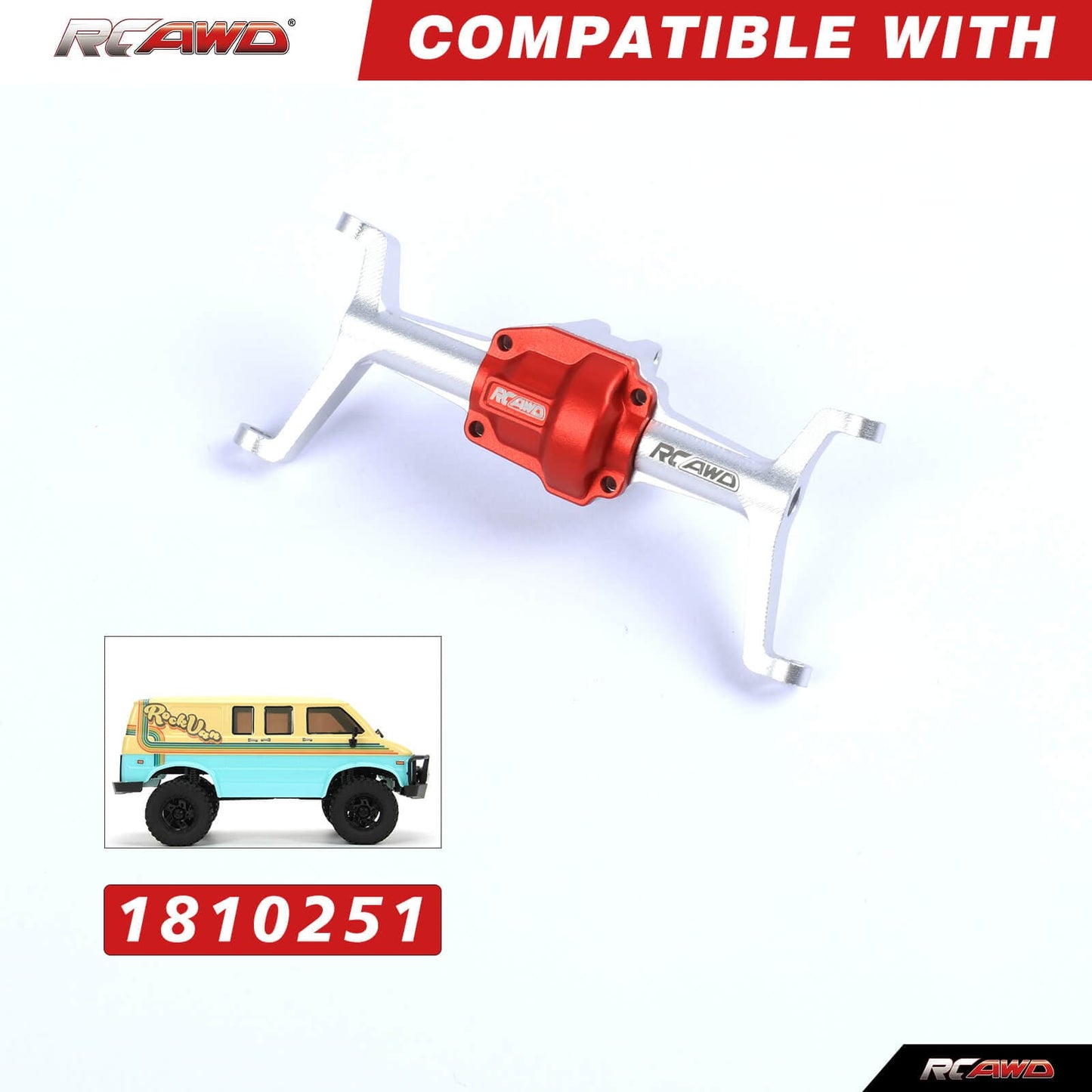 RCAWD HOBBYPLUS CR18P RCAWD HOBBYPLUS CR18P Upgrades Aluminum alloy front axle housing for Trail Hunter& Rock Van