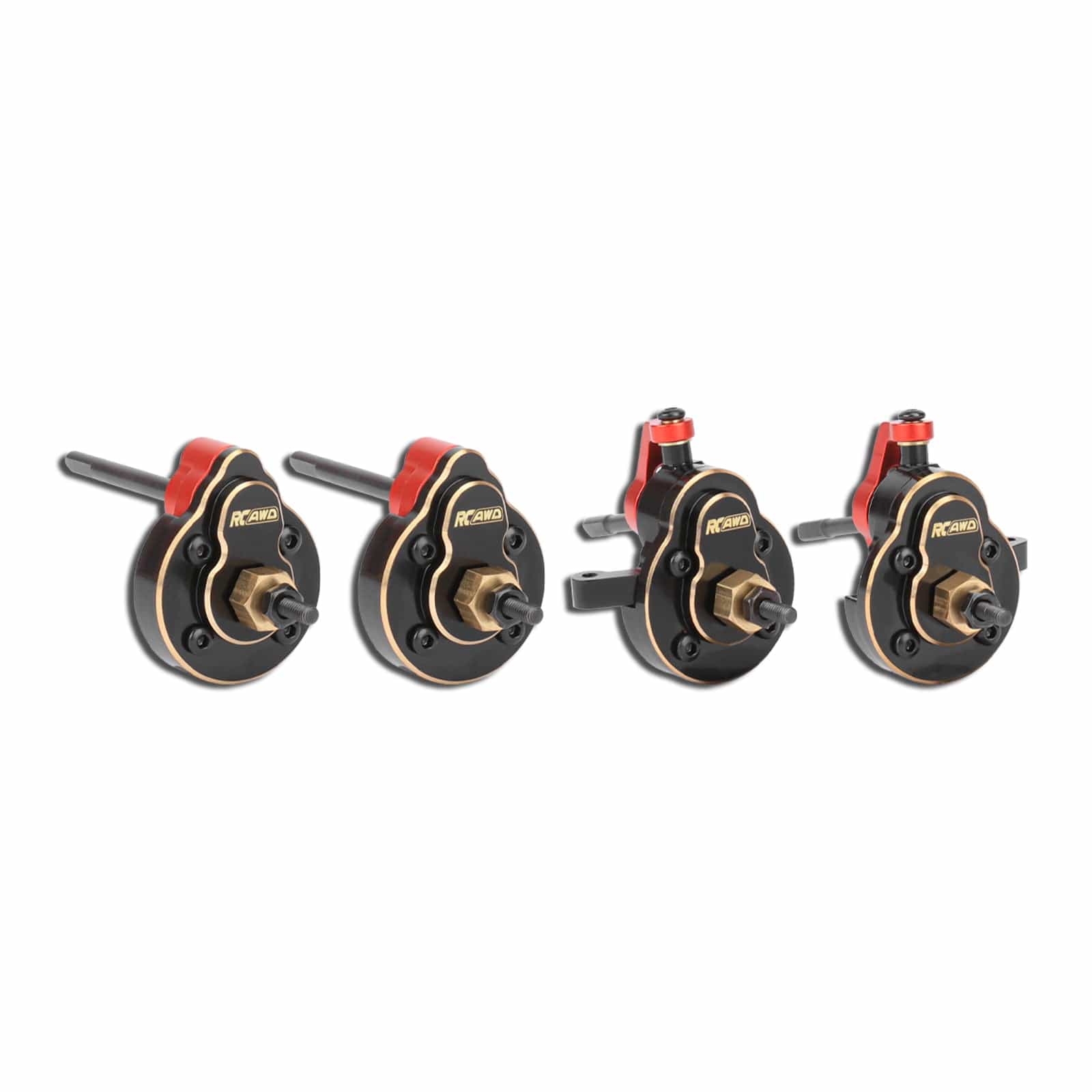 RCAWD Front Rear Portal Axle Housing Steering Set with