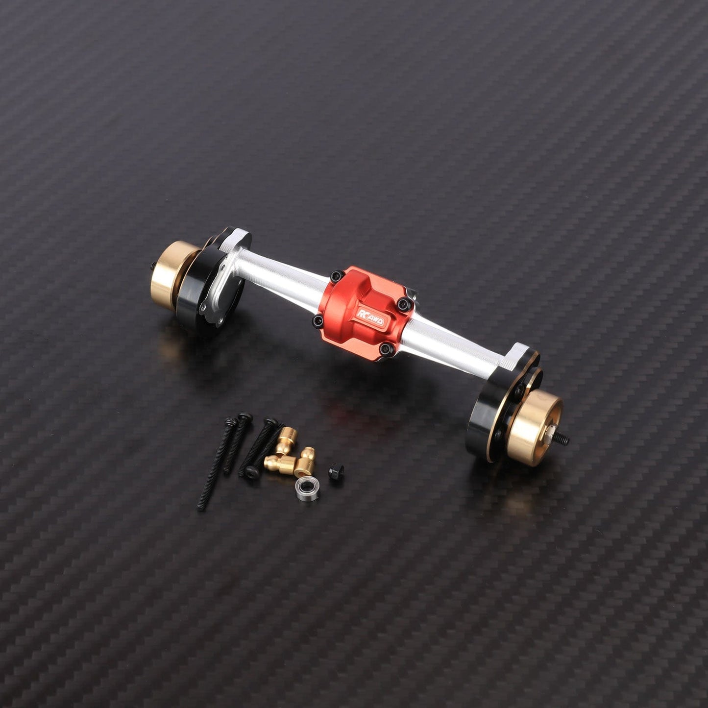 RCAWD HPI 1/18 Venture18 Rear Portal Axle / Silver RCAWD HPI Venture18 Front Rear Portal Axle Assembly with 20T Servo CounterWeight
