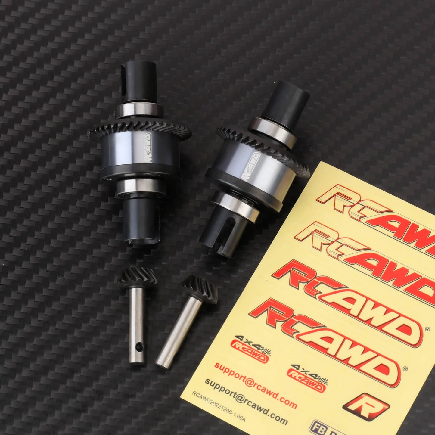 RCAWD losi baja rey Front Diff Set RCAWD LOSI Baja Rey 2.0 40T 36T Front Rear Center Differential Assemblies Set with Input Gear