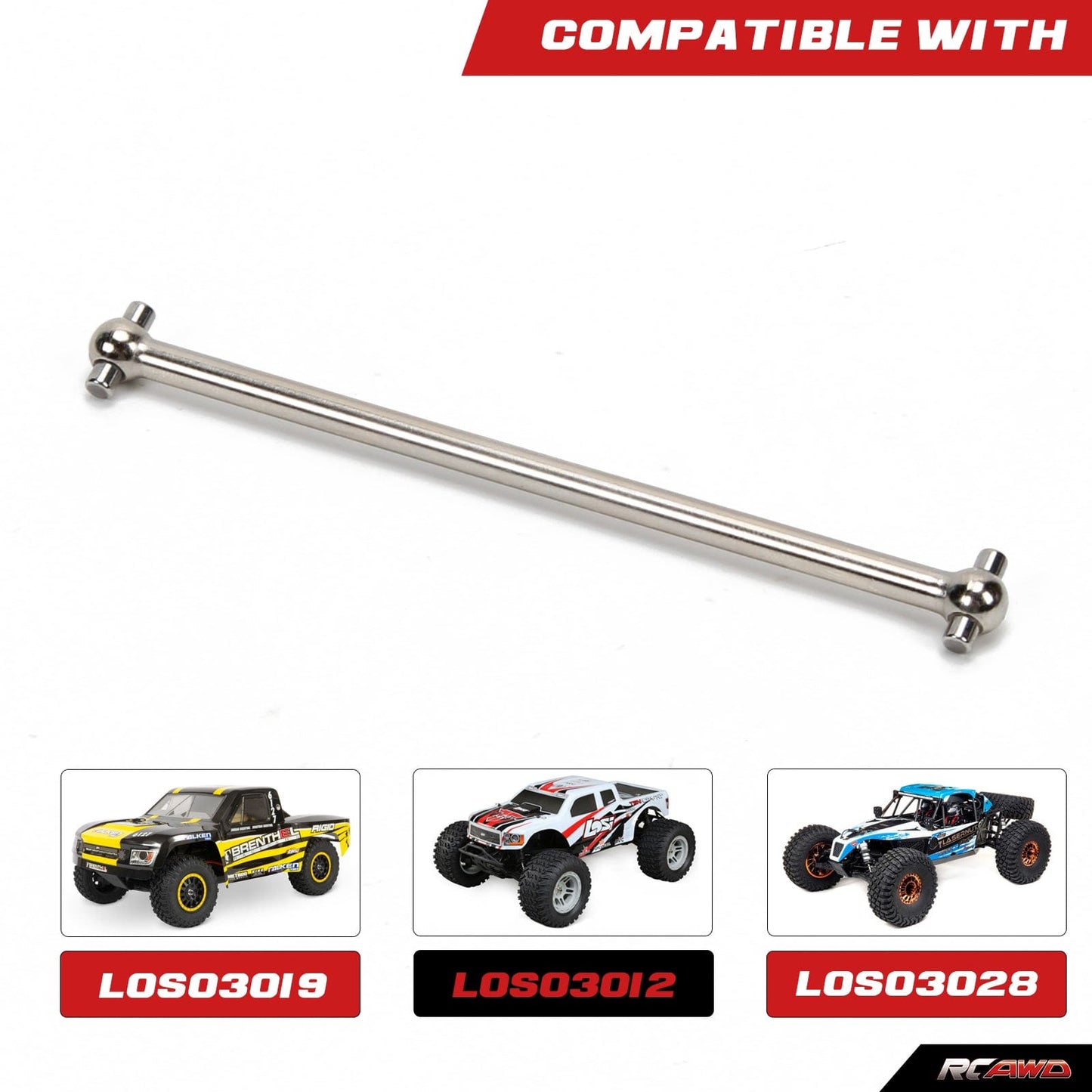 RCAWD LOSI Lasernut U4 RCAWD Losi Upgrade F/R Center Dogbone for Lasernut Tenacity