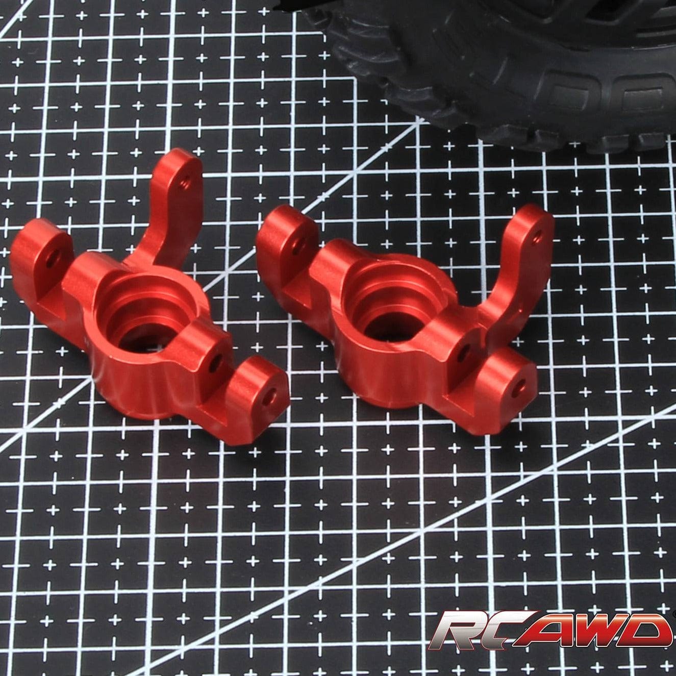 RCAWD LOSI Lasernut U4 Red RCAWD Losi Lasernut upgrade parts Front Steering Hub Carrier Blocks LOS334012