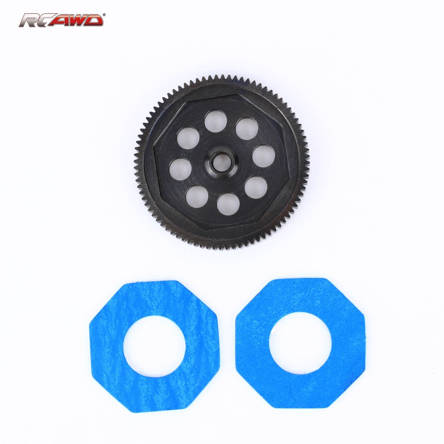 RCAWD LOSI MINI 48P 84T Spur Gear RCAWD Losi 1/10 22S 48P 84T Spur Gear with Slipper Pads