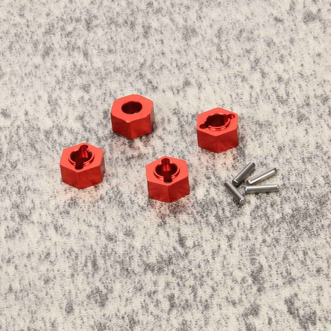 RCAWD LOSI MINI Red RCAWD Losi Mini-B Mini-T Upgrades Wheel Hex Pin 2pcs