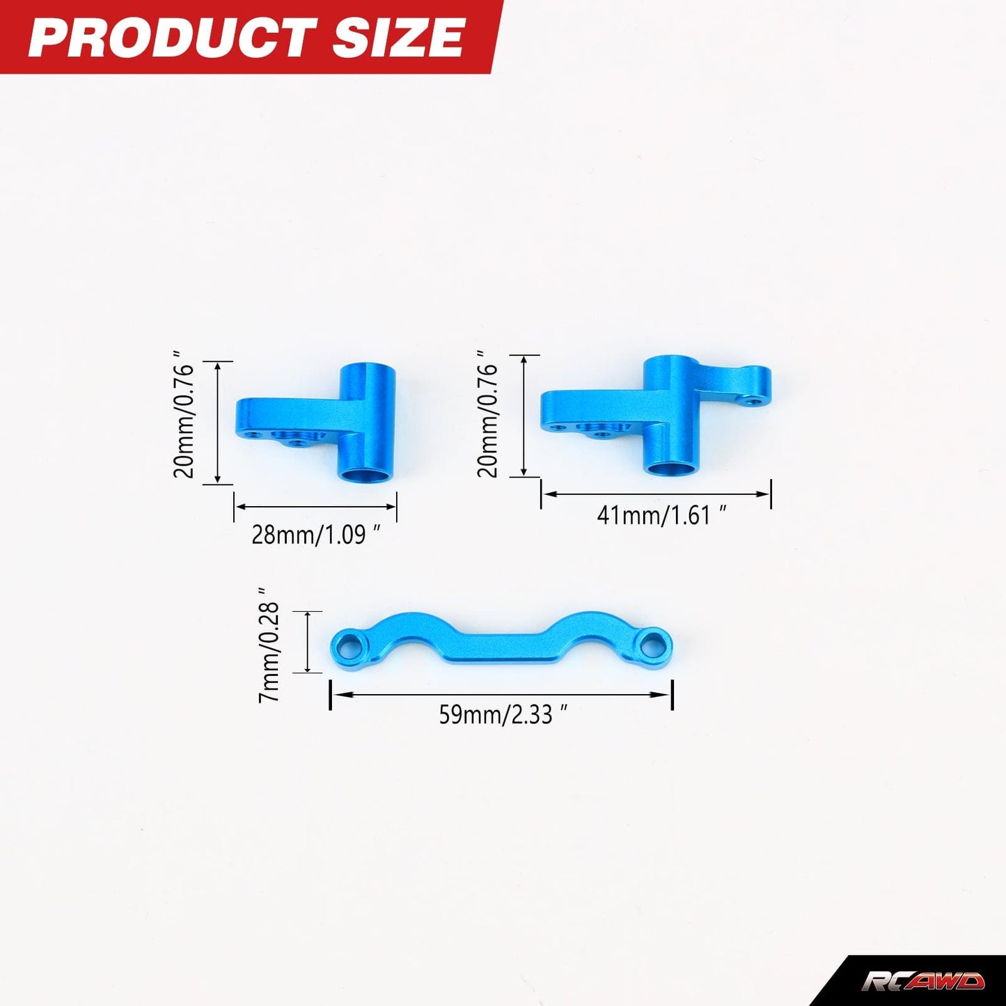 RCAWD RCAWD 1/8 CEN Upgrade Steering Bell Crank Saver CM0409