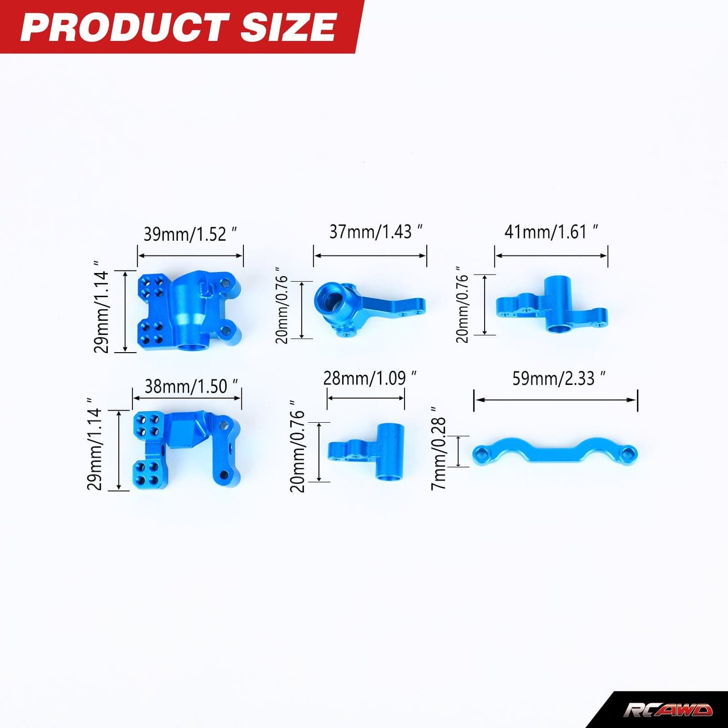 RCAWD RCAWD 1/8 CEN Upgrade Steering Bellcrank Knuckle CM02002