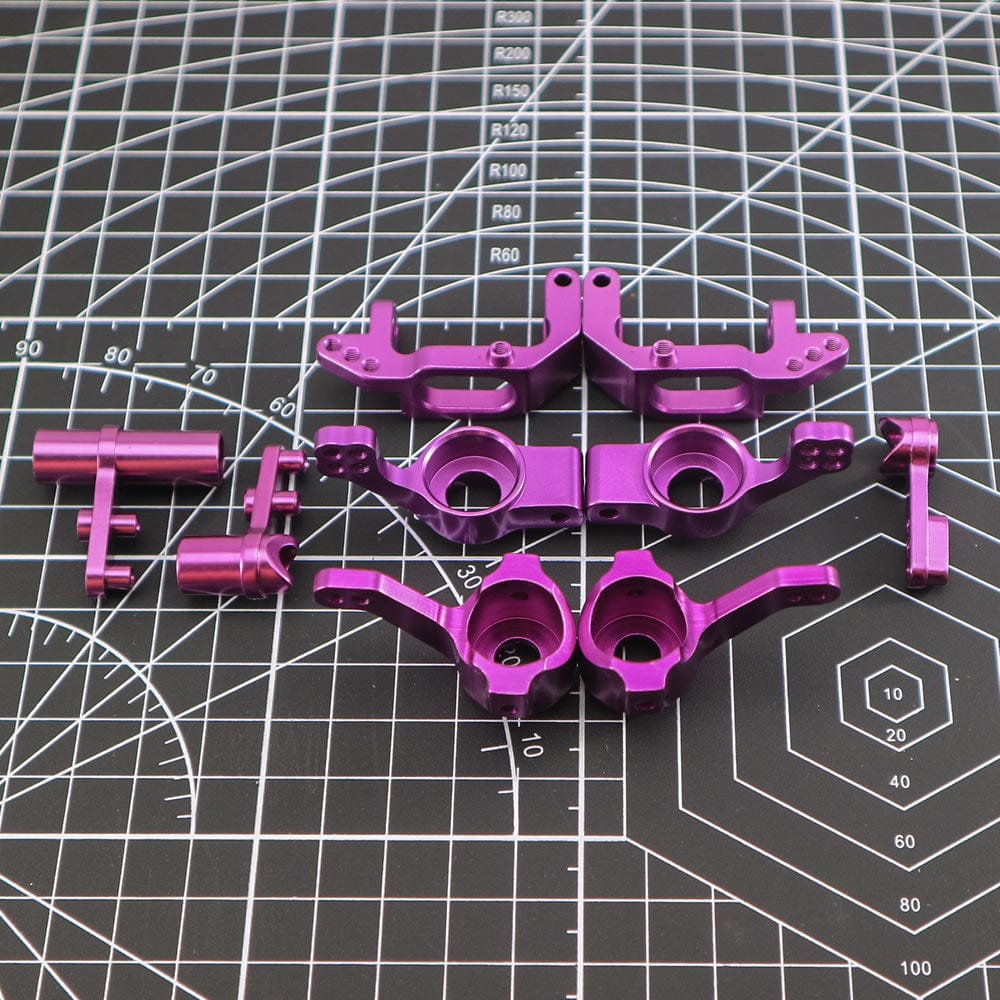RCAWD REDCAT Volcano Purple RCAWD Redcat Volcano Upgrades Aluminum F/R Steering Knuckles Hub Carrier Kit