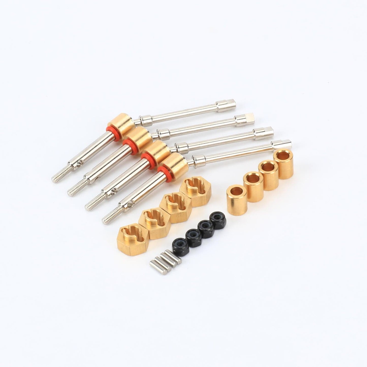 RCAWD SCX24 Upgrades 4WS Extended 4mm CVD Driveshaft 4pcs Compatiable with AX24 4WS - RCAWD