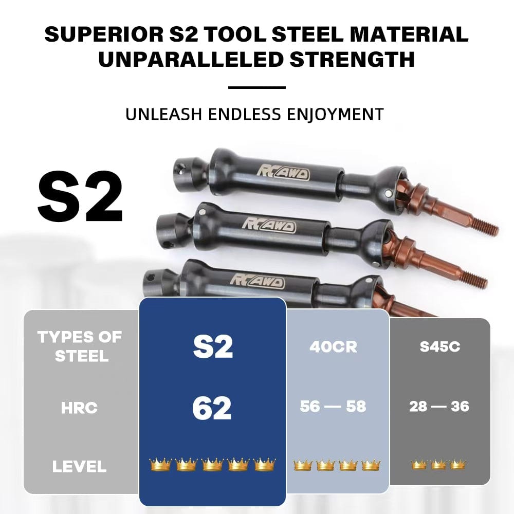 RCAWD TRAXXAS SLASH 110mm RCAWD Traxxas 1/10 Slash 4X4 Heavy-duty CVD Driveshaft CVA Axles