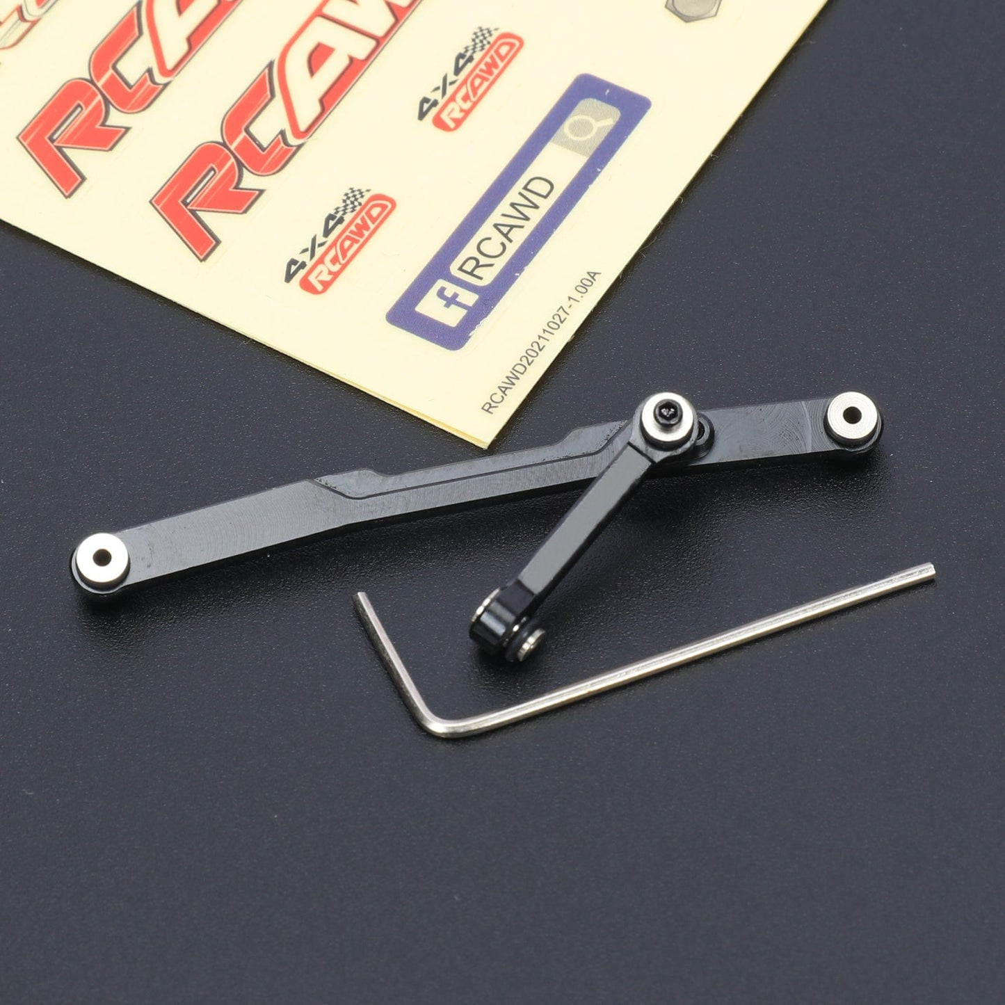 RCAWD AXIAL SCX24 Black RCAWD Axial SCX24 Fix Link Steering Rod front steering saver complete HRASXTF49X01 upgrade parts