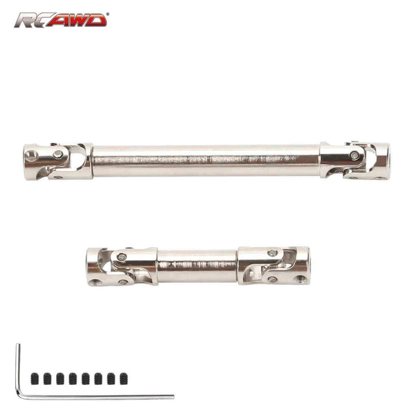 RCAWD Axial SCX24 Upgrades #45 steel center CVD driveshaft combo SCX2498S - RCAWD