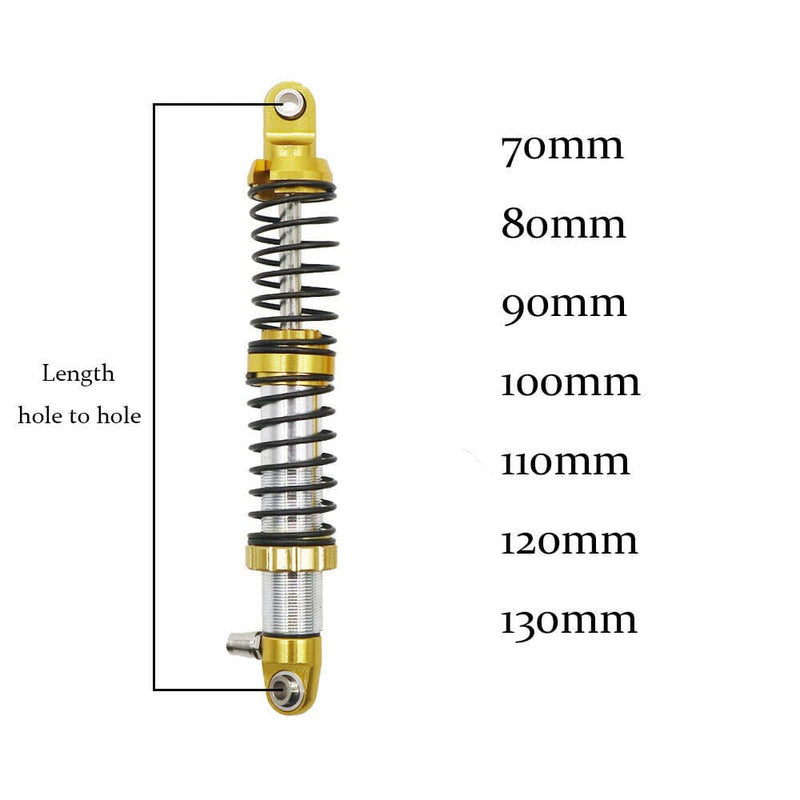 RCAWD 70-130mm RC Negative Pressure Shocks Absorber compatiable with Trx4 SCX10 Redcat Gen7 - RCAWD