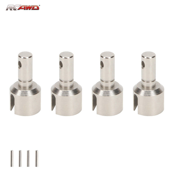 RCAWD Silver 4 pcs/set  #45 F/R Diff Outdrive Set front and rear 12.9*25MM for 1-8 Losi LMT RC car Upgrded part