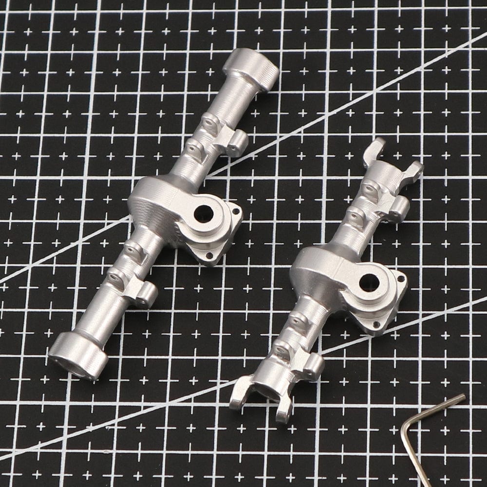RCAWD Silver RCAWD 1/24 Axial SCX24 Upgrades Aluminum alloy front/rear axle housing w/o gears SCX2453