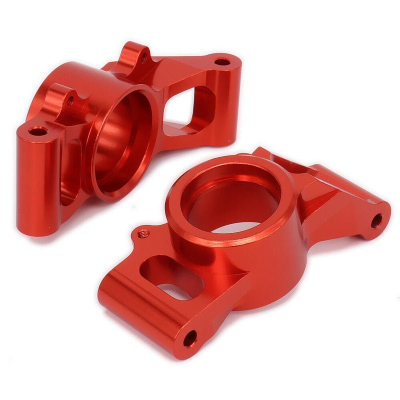 RCAWD TRAXXAS UPGRADE PARTS Red RCAWD Alloy Rear Hub Carrier Stub Axle For 1/5 RC Hobby Car Traxxas X-MAXX 2pcs