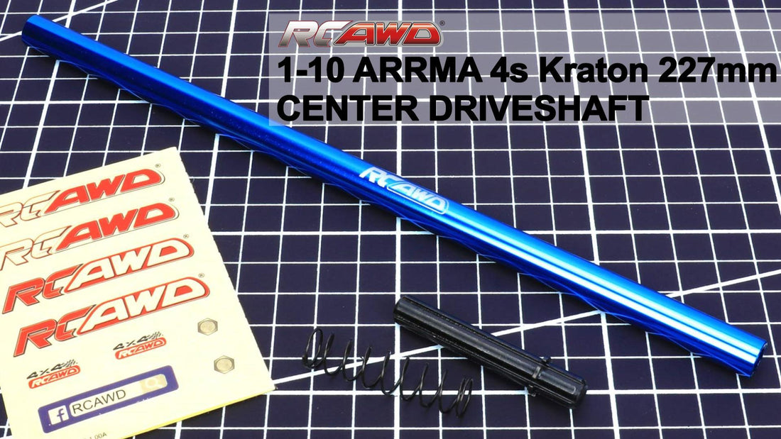 RCAWD Arrma Kraton 4S upgrades center driveshaft assemble video