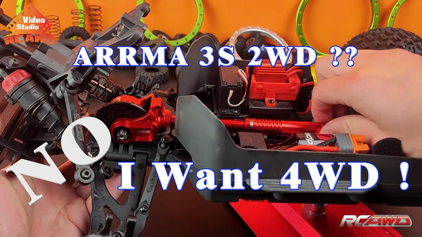 RCAWD ARRMA 3s New Release - 2WD to 4WD Full Aluminum Differential