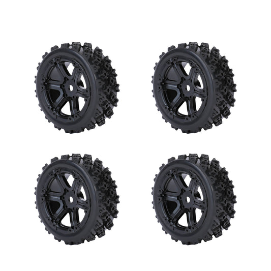 RCAWD Arrma 1/18 GROM Wheel Tires Set GRANITE Glued Nylon