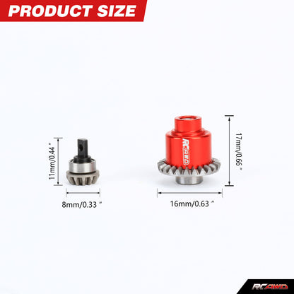 RCAWD FCX24 Powder Metallurgy Steel Differential Assembly Set with Straight Bevel Gear