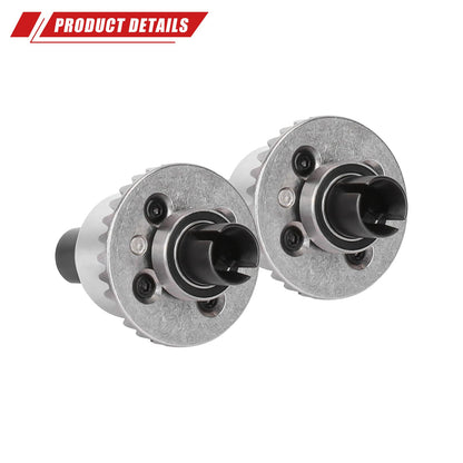 RCAWD ARRMA Grom 30T Front Rear Oil Filled Differential Assembly Silver