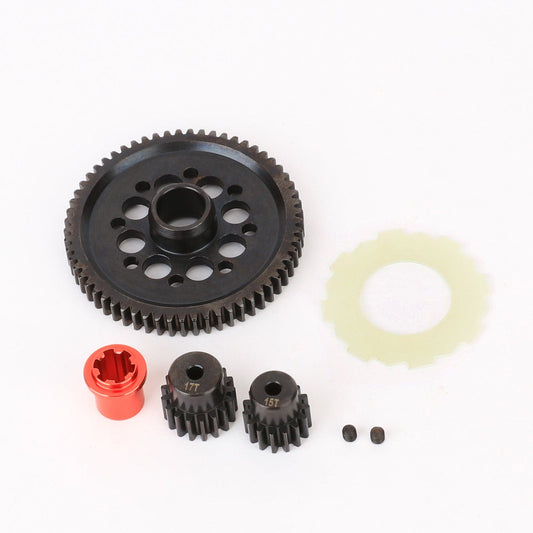 RCAWD ARRMA GORGON Steel 0.8Mod 61T Spur Gear Set with 15T 17T Pinion gear