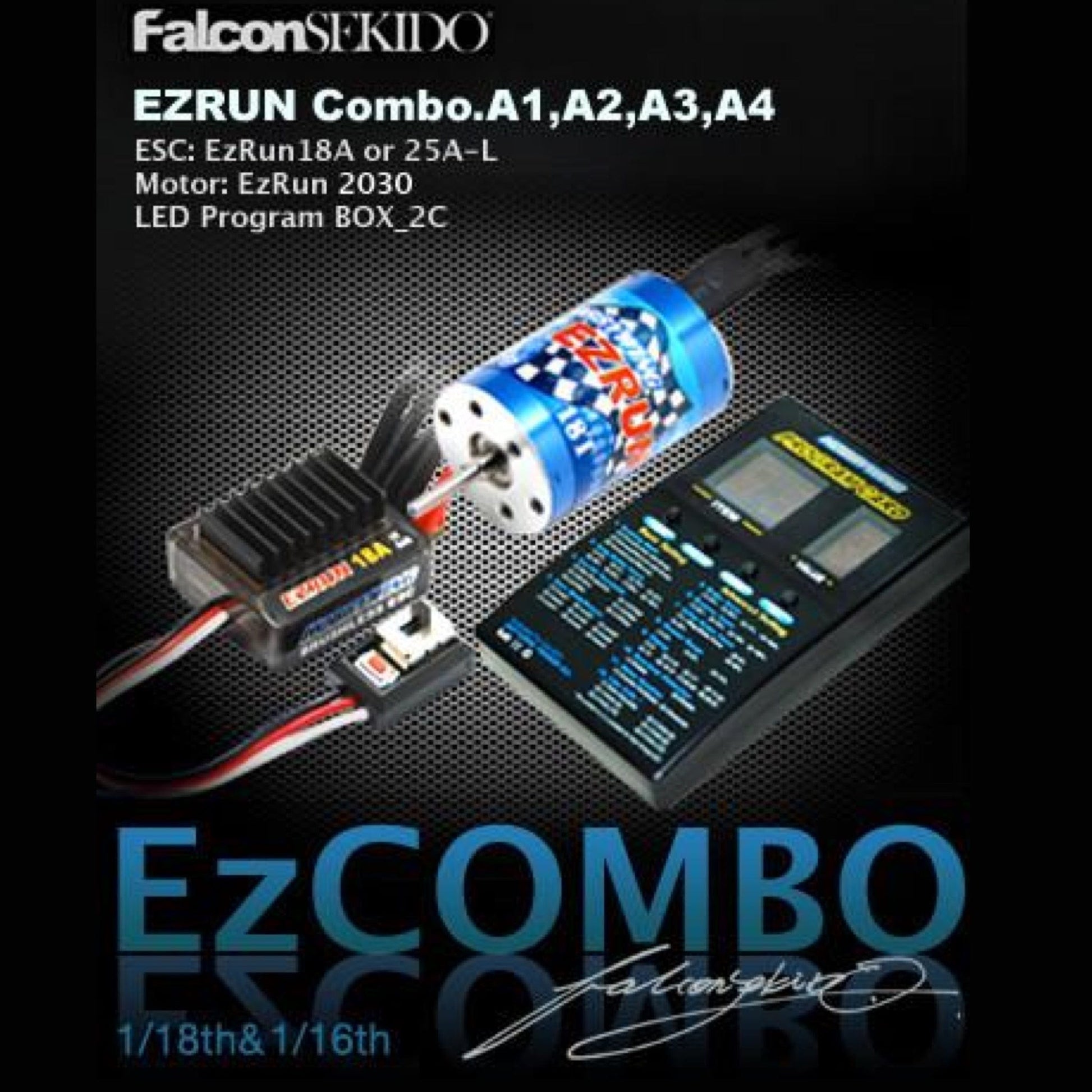 Hobbywing HOBBYWING EZRUN Combo A1 Hobbywing EZRUN Combo for 1/18 Car (A Series)