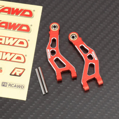 RCAWD 1/12 Losi 2S AWD Upgrade Parts Front Upper Suspension Arm / Red RCAWD Arrma Mojave Grom Front Rear Suspension Arms Set with Rear Stub Axle Carriers Steering Knuckles