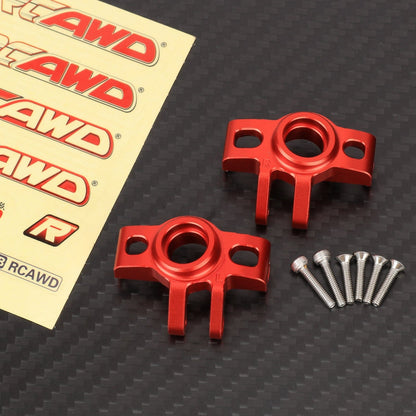 RCAWD 1/12 Losi 2S AWD Upgrade Parts Steering Knuckles / Red RCAWD Arrma Mojave Grom Front Rear Suspension Arms Set with Rear Stub Axle Carriers Steering Knuckles