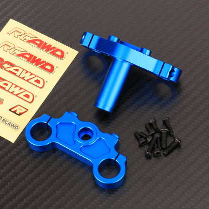 RCAWD 1/4 Losi Promoto-MX upgrades parts Blue RCAWD Aluminum Triple Clamp Set for Losi 1/4 Promoto-MX Motorcycle