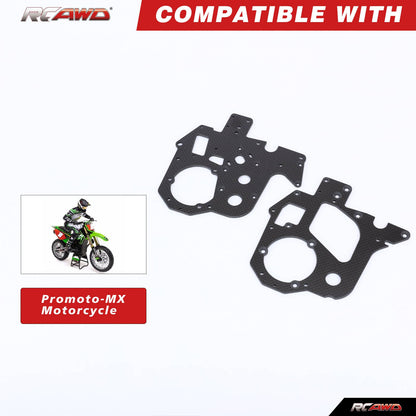 RCAWD 1/4 Losi Promoto-MX upgrades parts Carbon Chassis Plate Set 2pcs RCAWD 1/4 Losi Promoto-MX Carbon Chassis Plate Set for losi Motorcycle