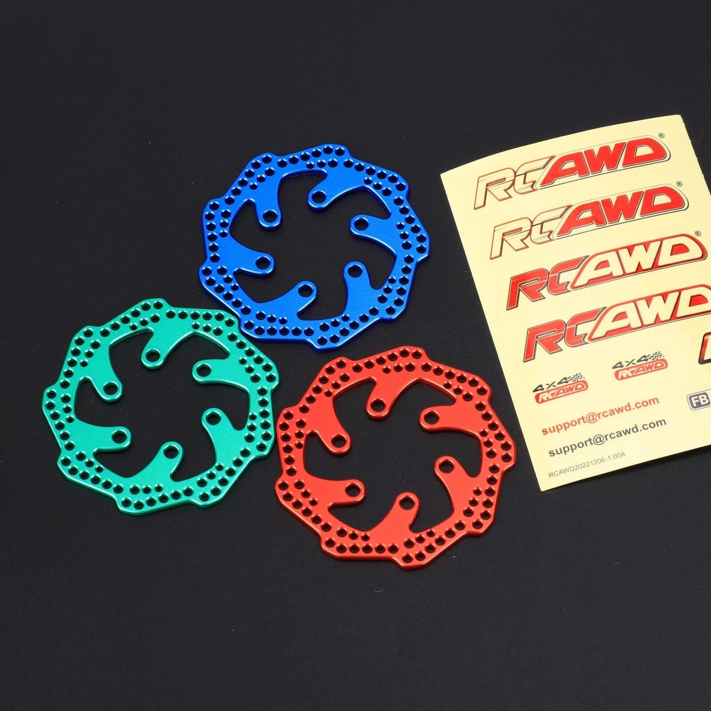 RCAWD 1/4 Losi Promoto-MX upgrades parts Full set RCAWD 1/4 Losi Promoto-MX Upgrades Rear Aluminum Brake Rotor for losi Motorcycle