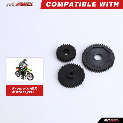 RCAWD 1/4 Losi Promoto-MX upgrades parts High hardness Cr40 Transmission Gear Set RCAWD 1/4 Losi Promoto-MX Transmission Gear Set