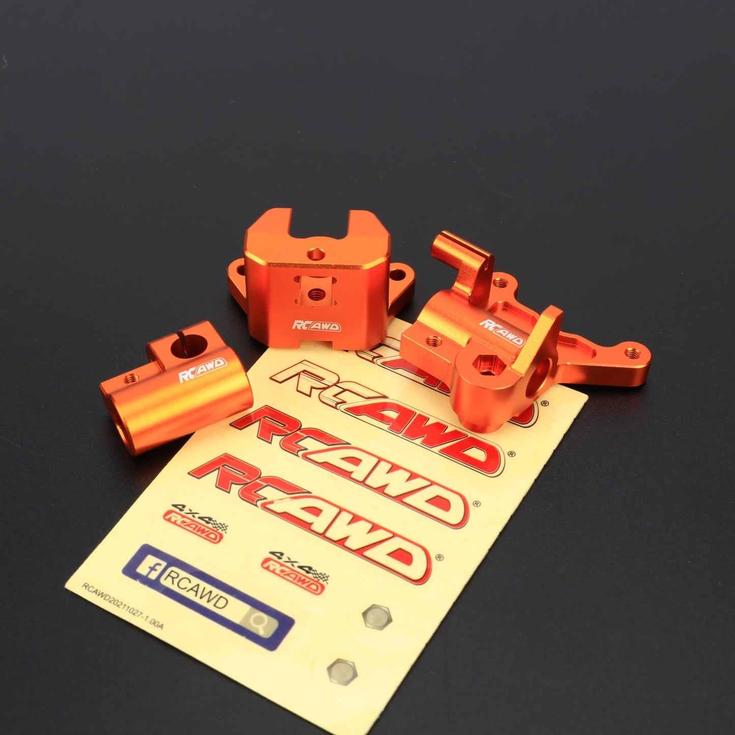 RCAWD 1/4 Losi Promoto-MX upgrades parts Orange RCAWD 1/4 Losi Promoto-MX Upgrades Fork Lug Set & Brake Caliper for losi Motorcycle D2-LOS264006S