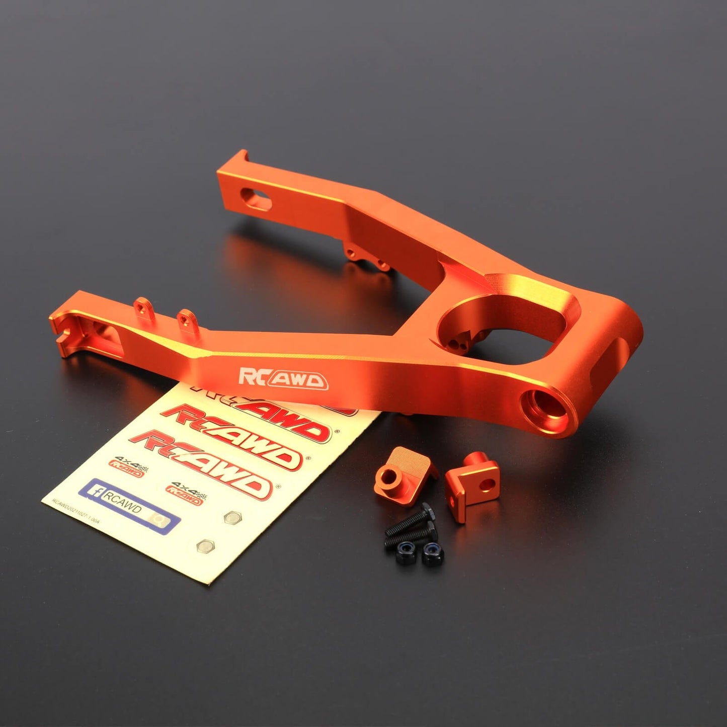 RCAWD 1/4 Losi Promoto-MX upgrades parts Orange RCAWD 1/4 Losi Promoto-MX Upgrades Rear Aluminum Swing Arm for losi Motorcycle LOS364000S