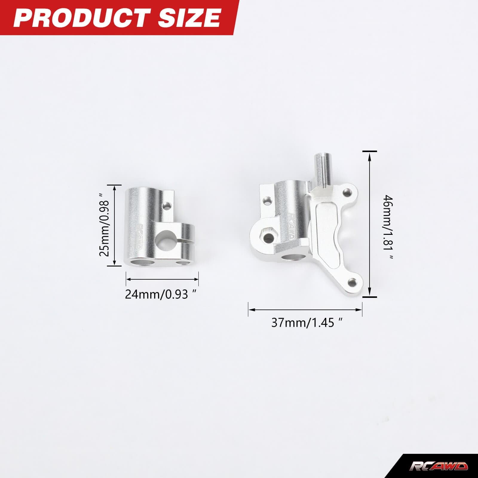 RCAWD 1/4 Losi Promoto-MX upgrades parts RCAWD 1/4 Losi Promoto-MX Upgrades Fork Lug Set for losi Motorcycle LOS264006S