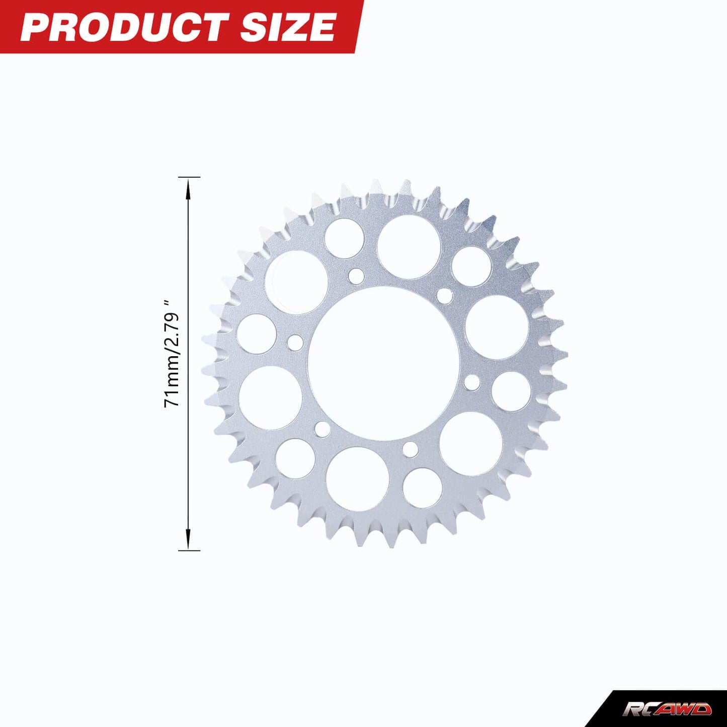 RCAWD 1/4 Losi Promoto-MX upgrades parts RCAWD 1/4 Losi Promoto-MX Upgrades Hub Chain Sprocket for losi Motorcycle